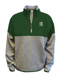 1/4 Zip Heather Sweater Green