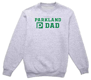 College House Dad Crew Sweatshirt Gray